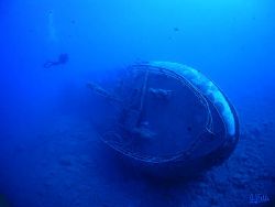 This wreck lays in front of Puerto de Mogan, a small fish... by Arthur Telle Thiemann 